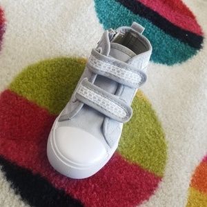 Little boys gray shoes